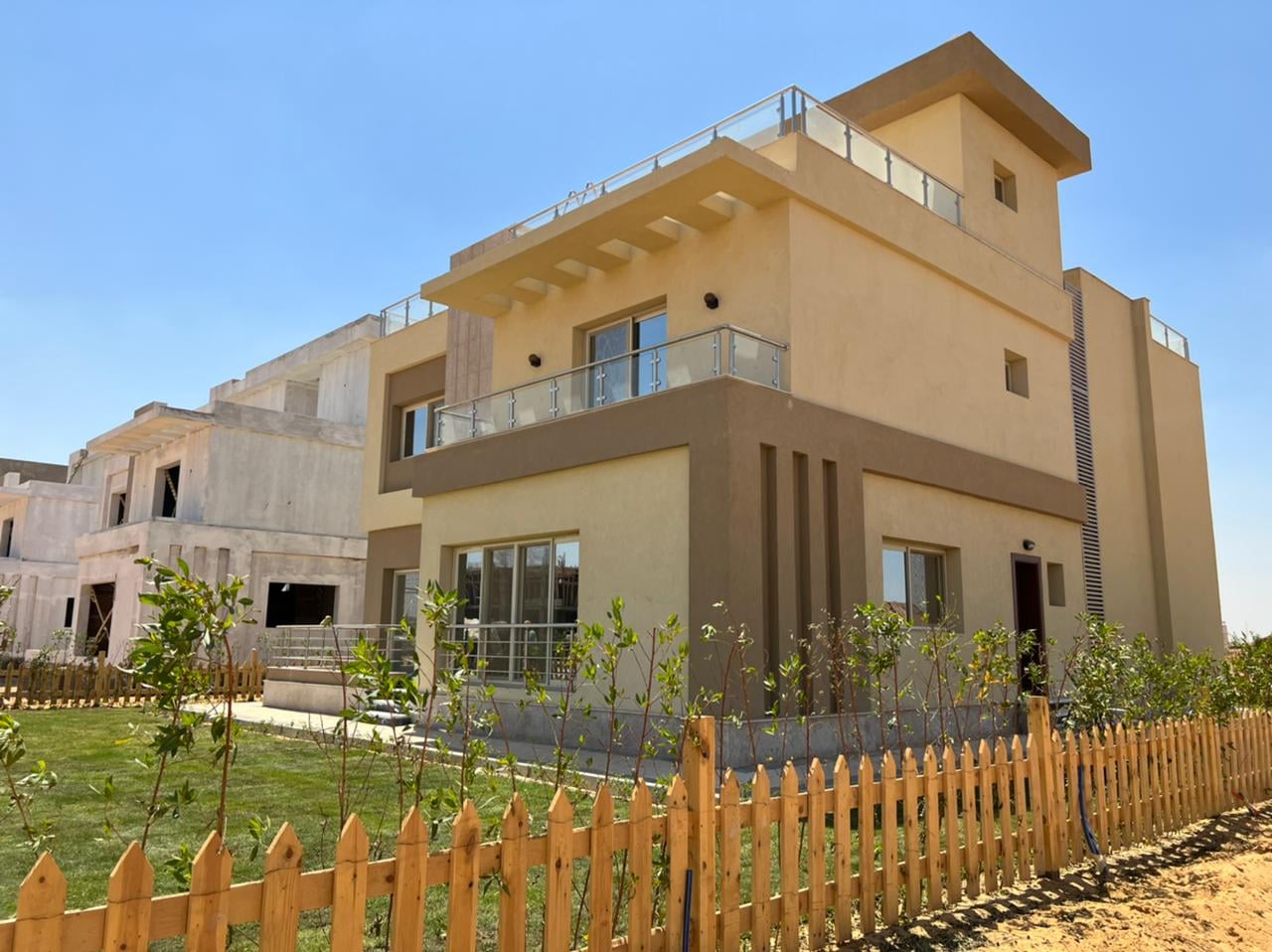 Villas all construction work completed